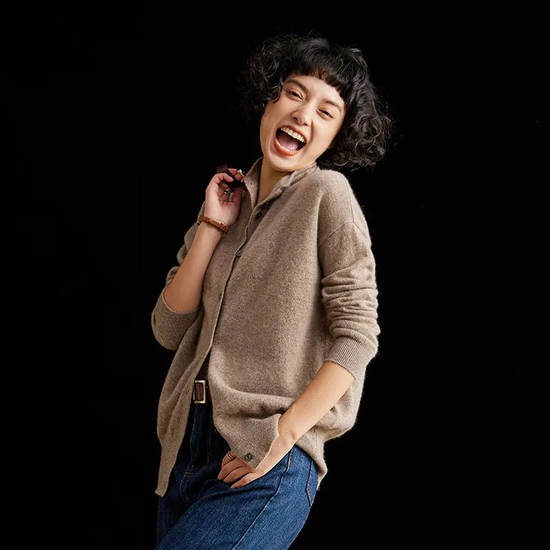 Obsidian Phoenix Women’s Cashmere Wool Cardigan