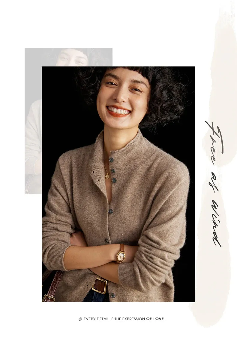 Obsidian Phoenix Women’s Cashmere Wool Cardigan