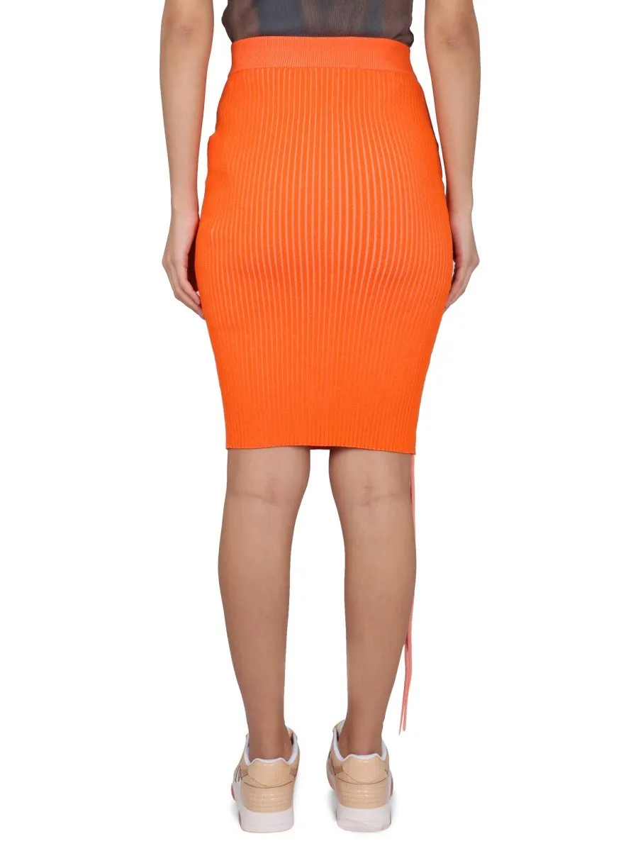 OFF-White CUT-OUT SKIRT