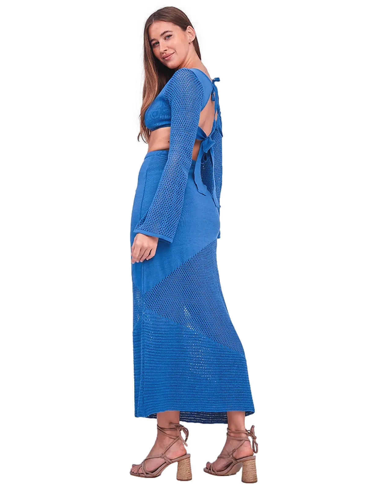 Olga Blue Knitted Set ::RET