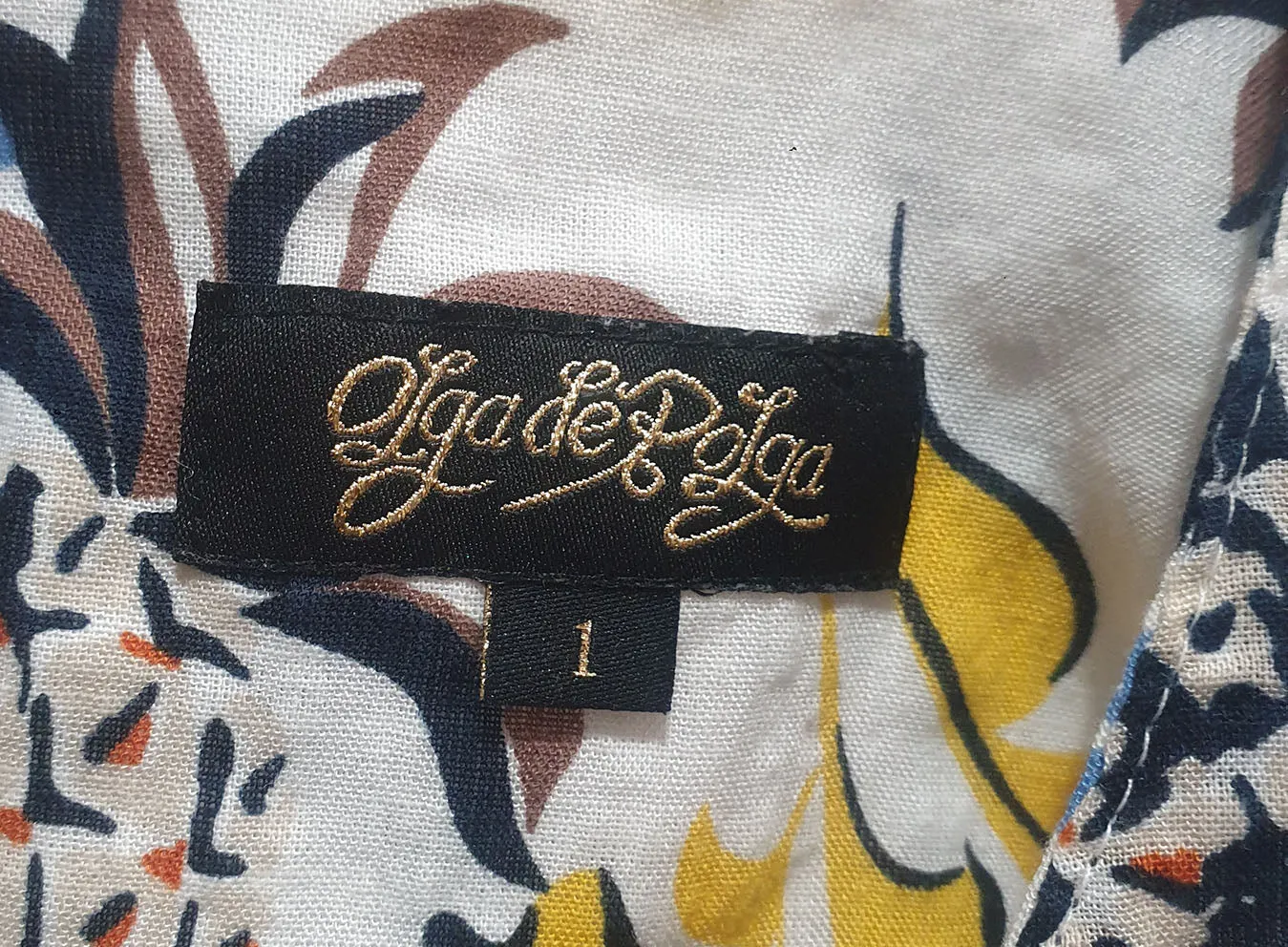 Olga de Polga tropical print top size 10
