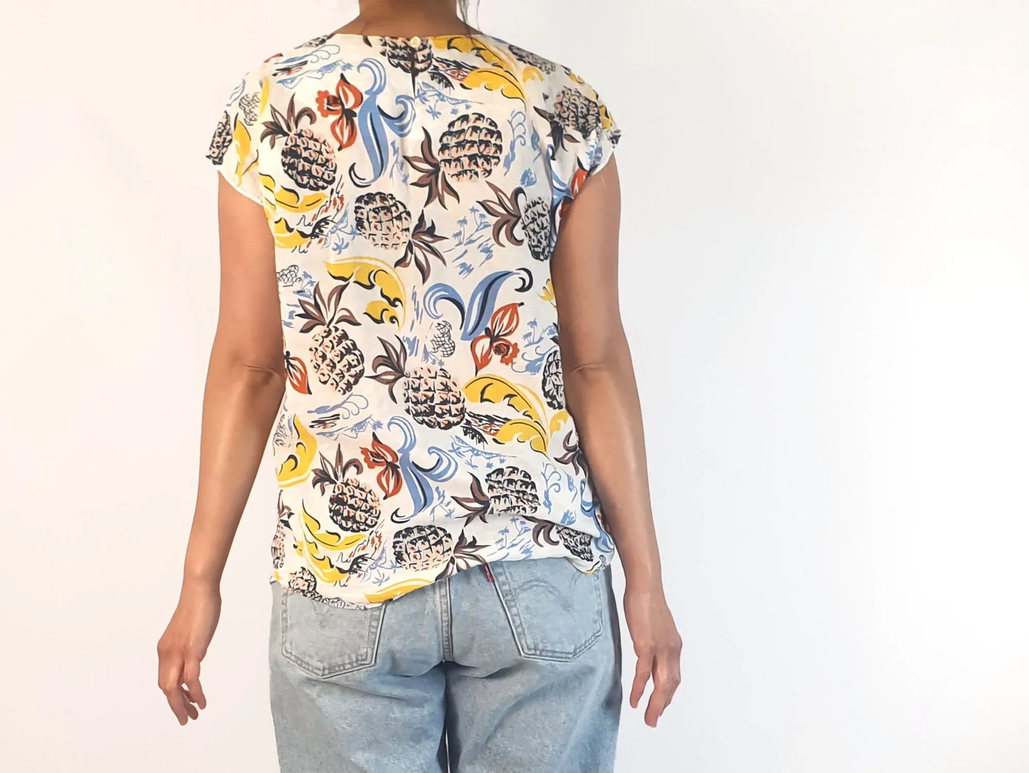 Olga de Polga tropical print top size 10