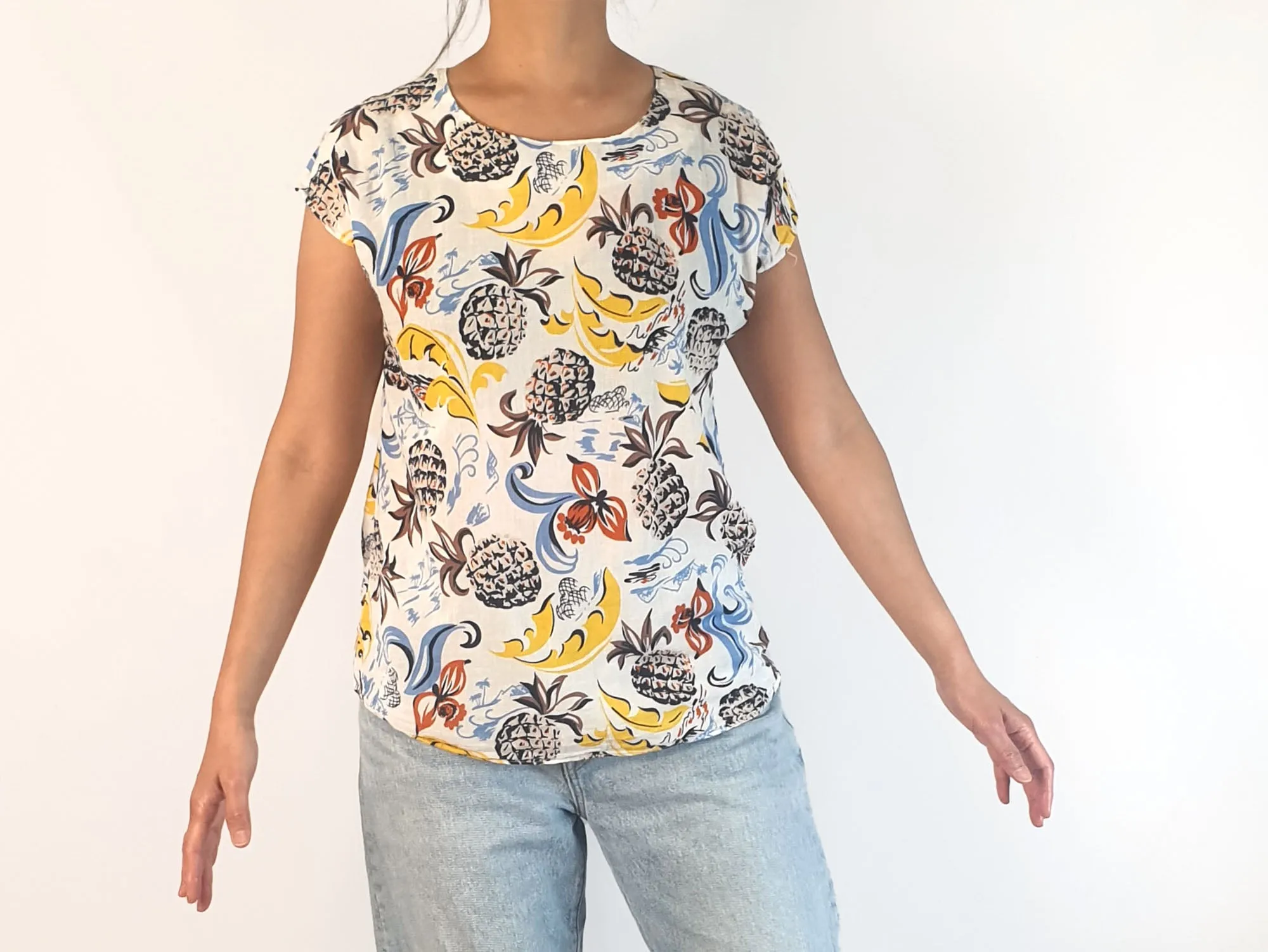 Olga de Polga tropical print top size 10