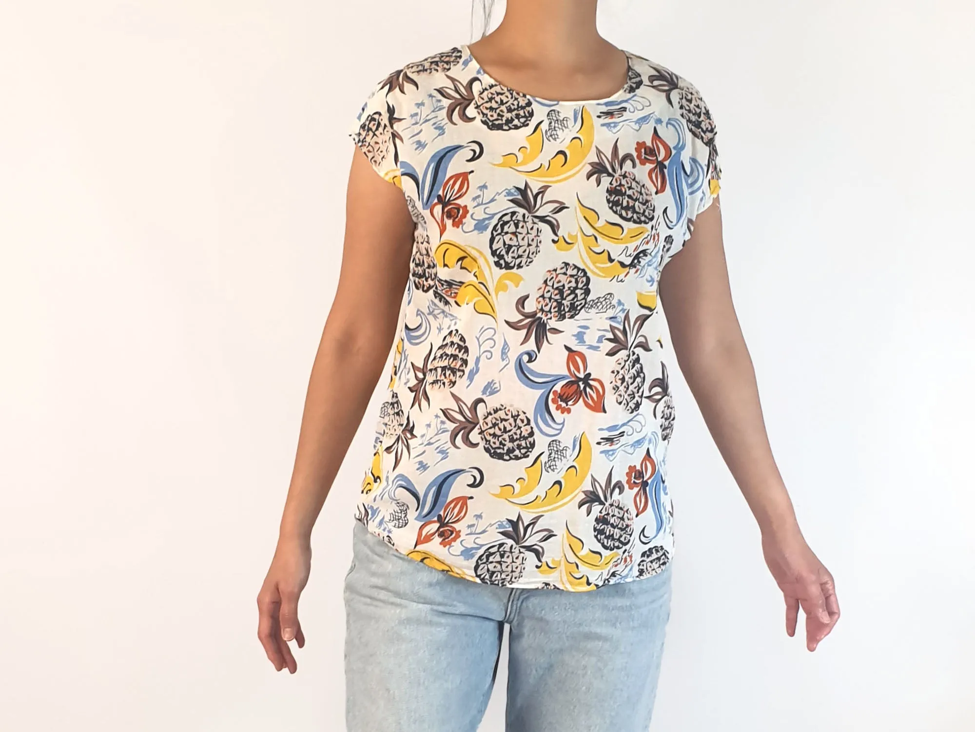 Olga de Polga tropical print top size 10