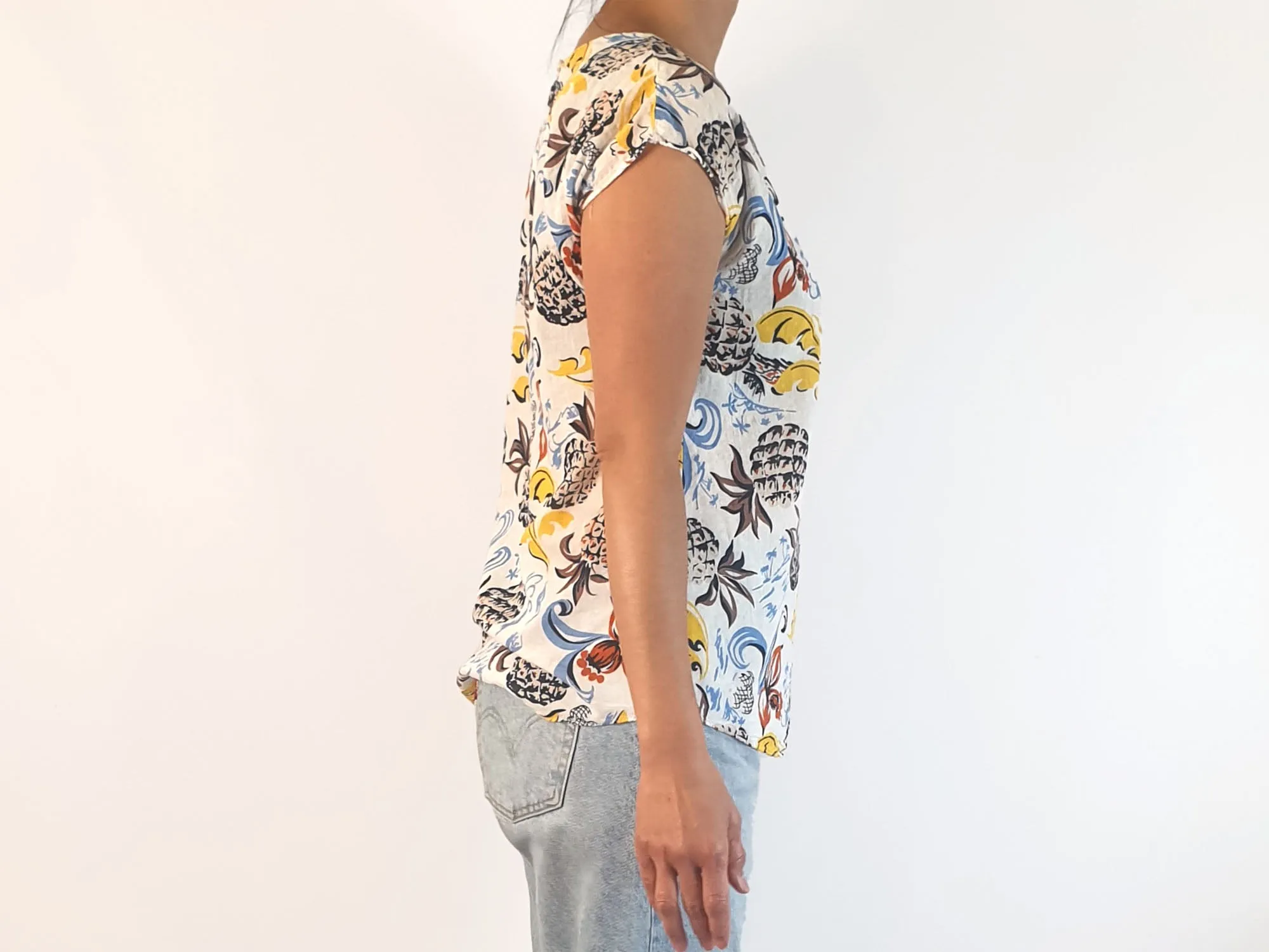 Olga de Polga tropical print top size 10