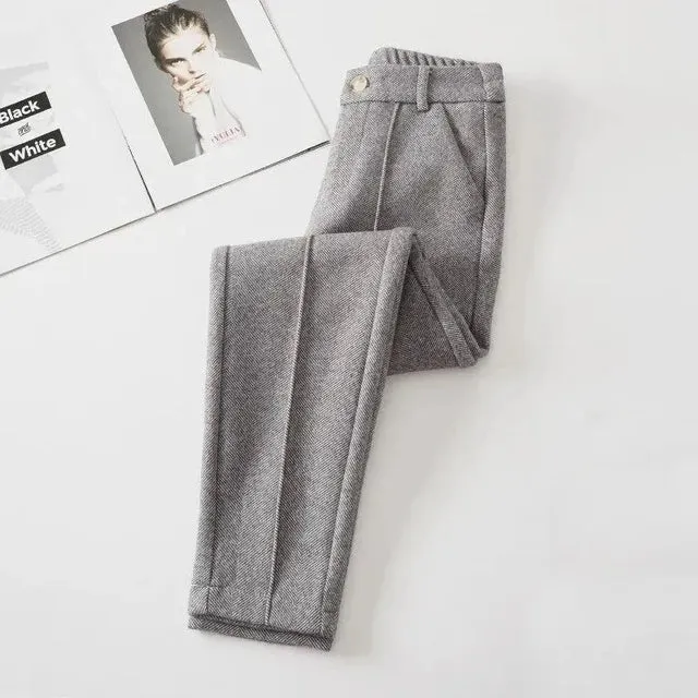 On-trend wool pants for the season