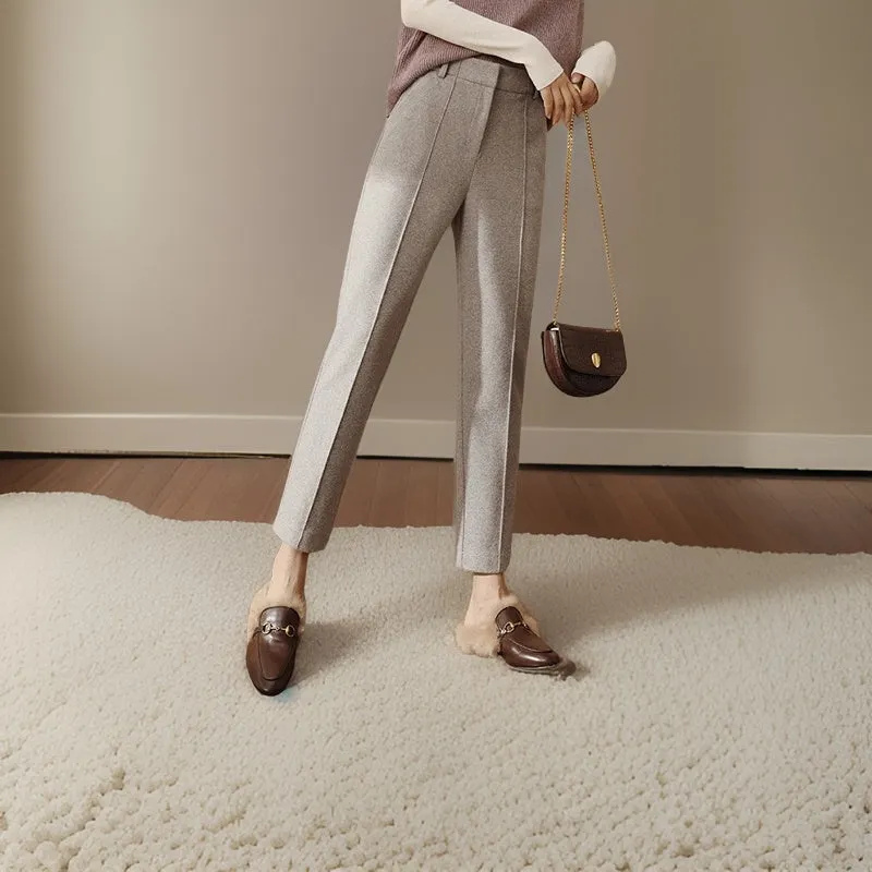 On-trend wool pants for the season