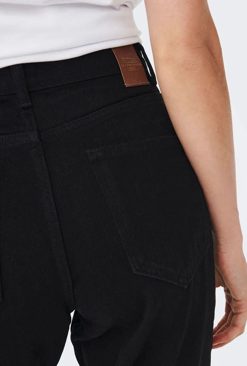 ONLY JOGGER MOM CROPPED JEANS