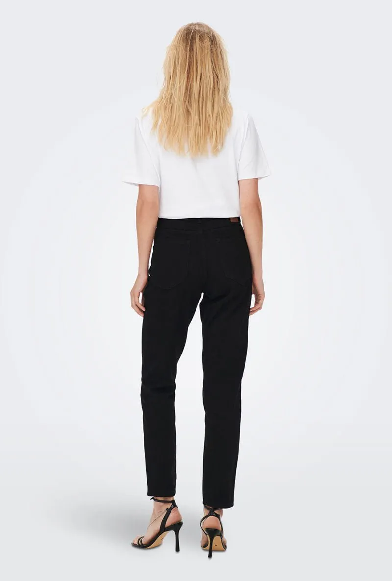 ONLY JOGGER MOM CROPPED JEANS