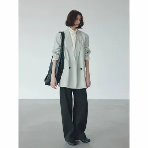 Oversized Blazer with Wide-Leg Trousers