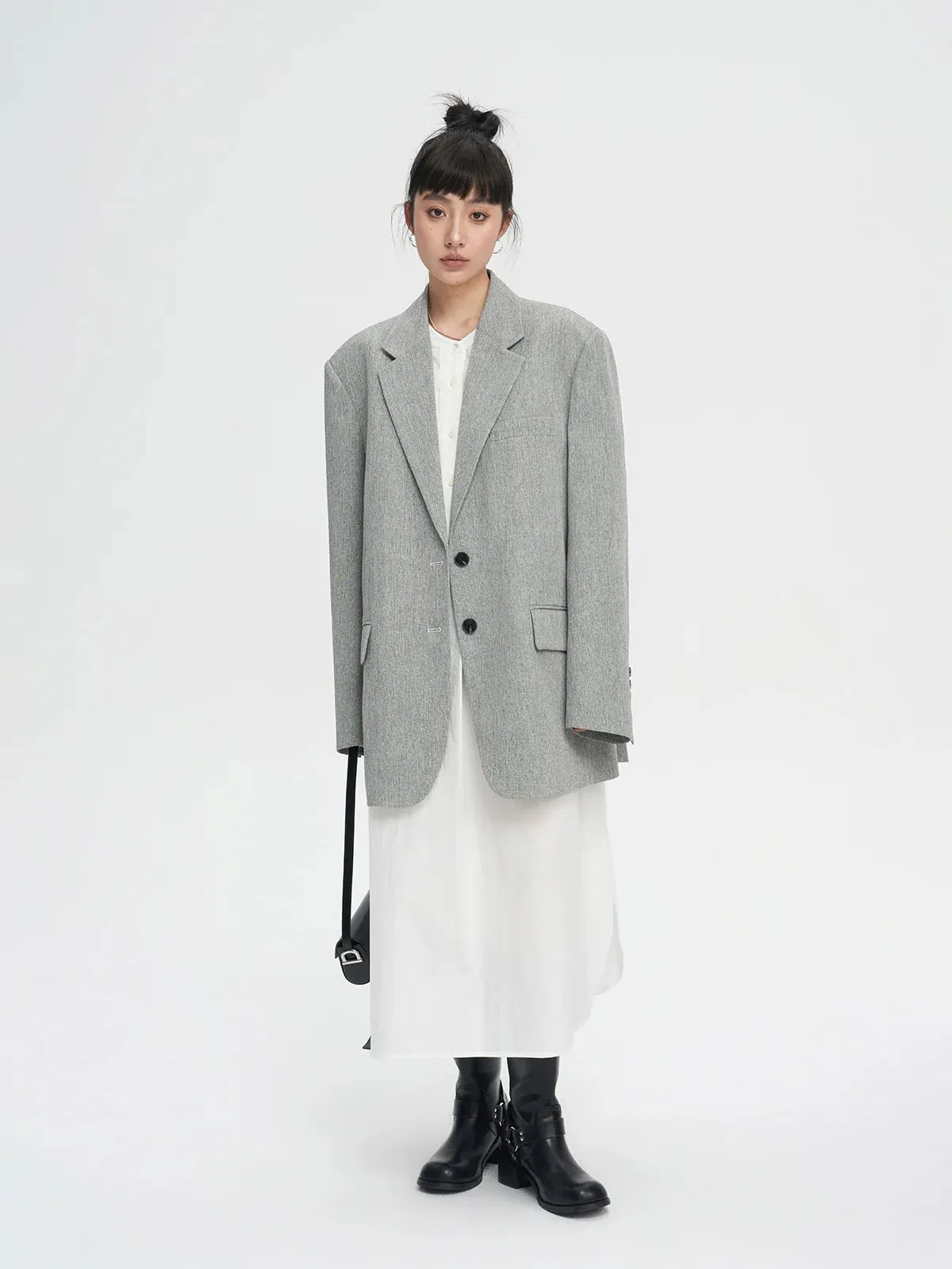 Oversized Textured Blazer
