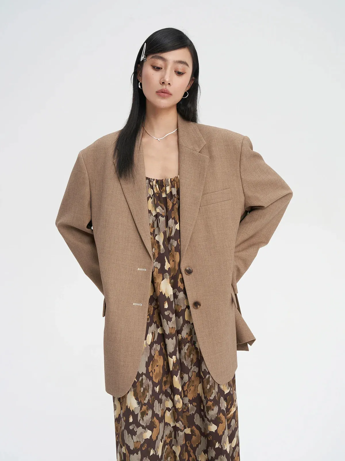 Oversized Textured Blazer