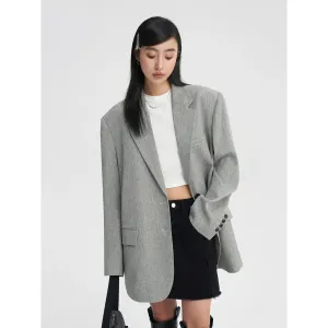 Oversized Textured Blazer