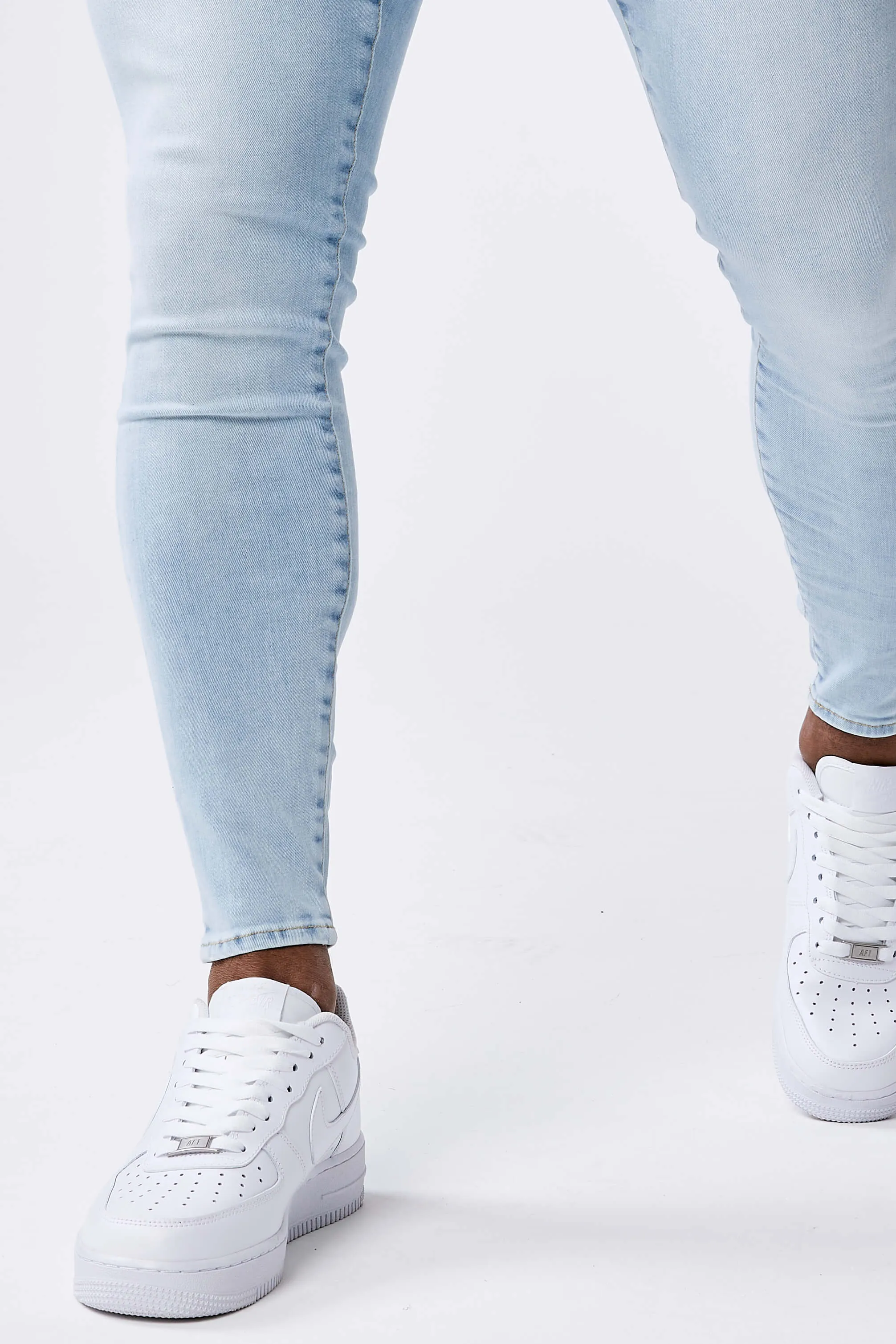 Pale Blue Wash - Spray On Jeans