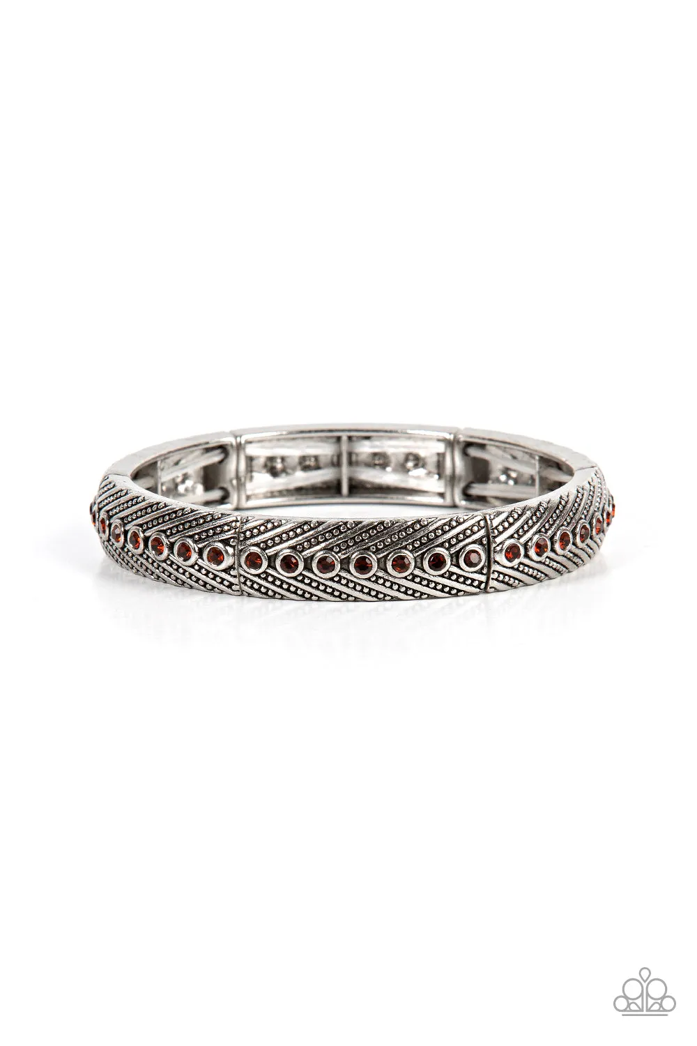Paparazzi - Risk-Taking Twinkle - Brown Bracelet