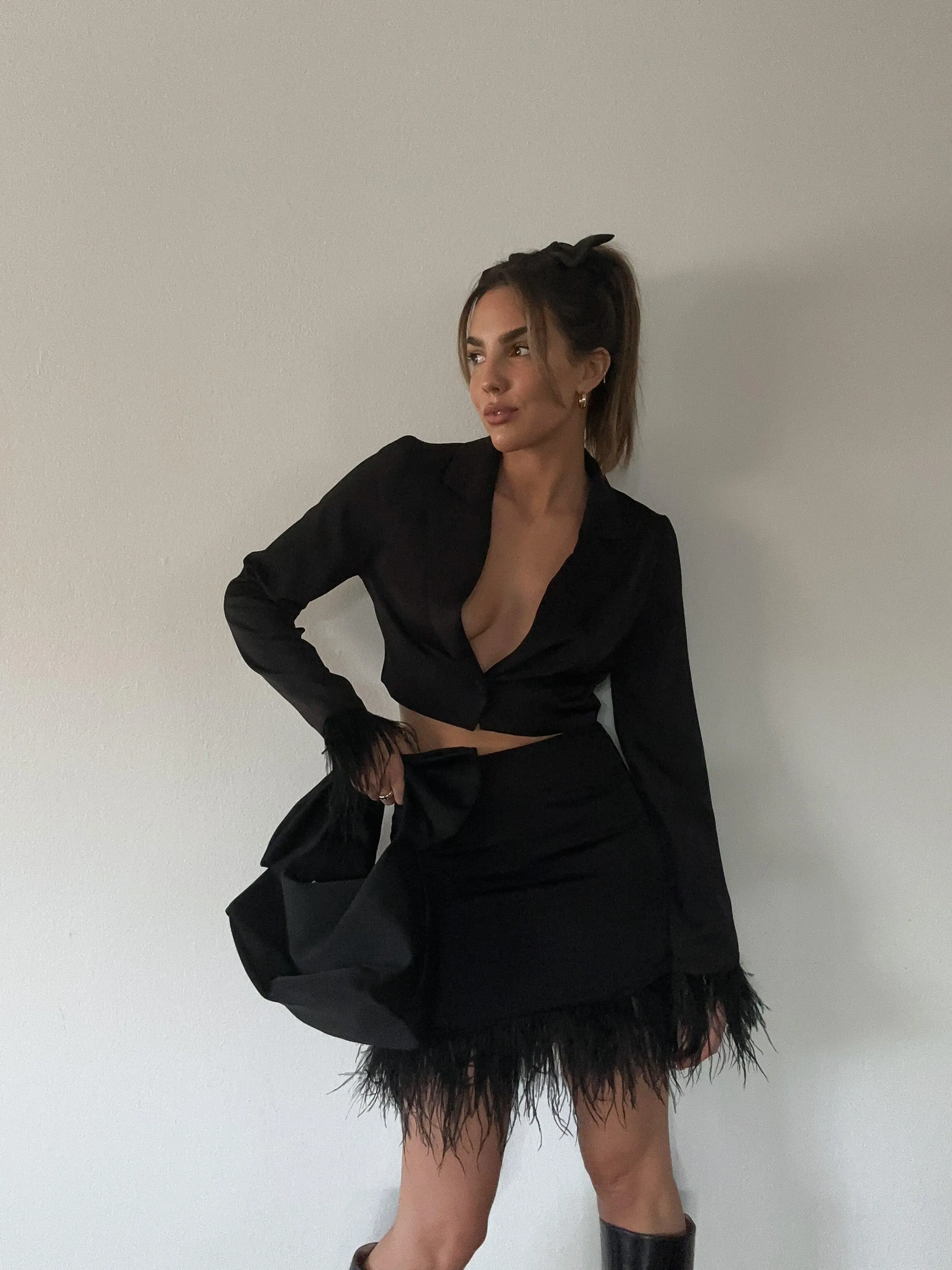 Paris Awaits Crop Shirt - FINAL SALE