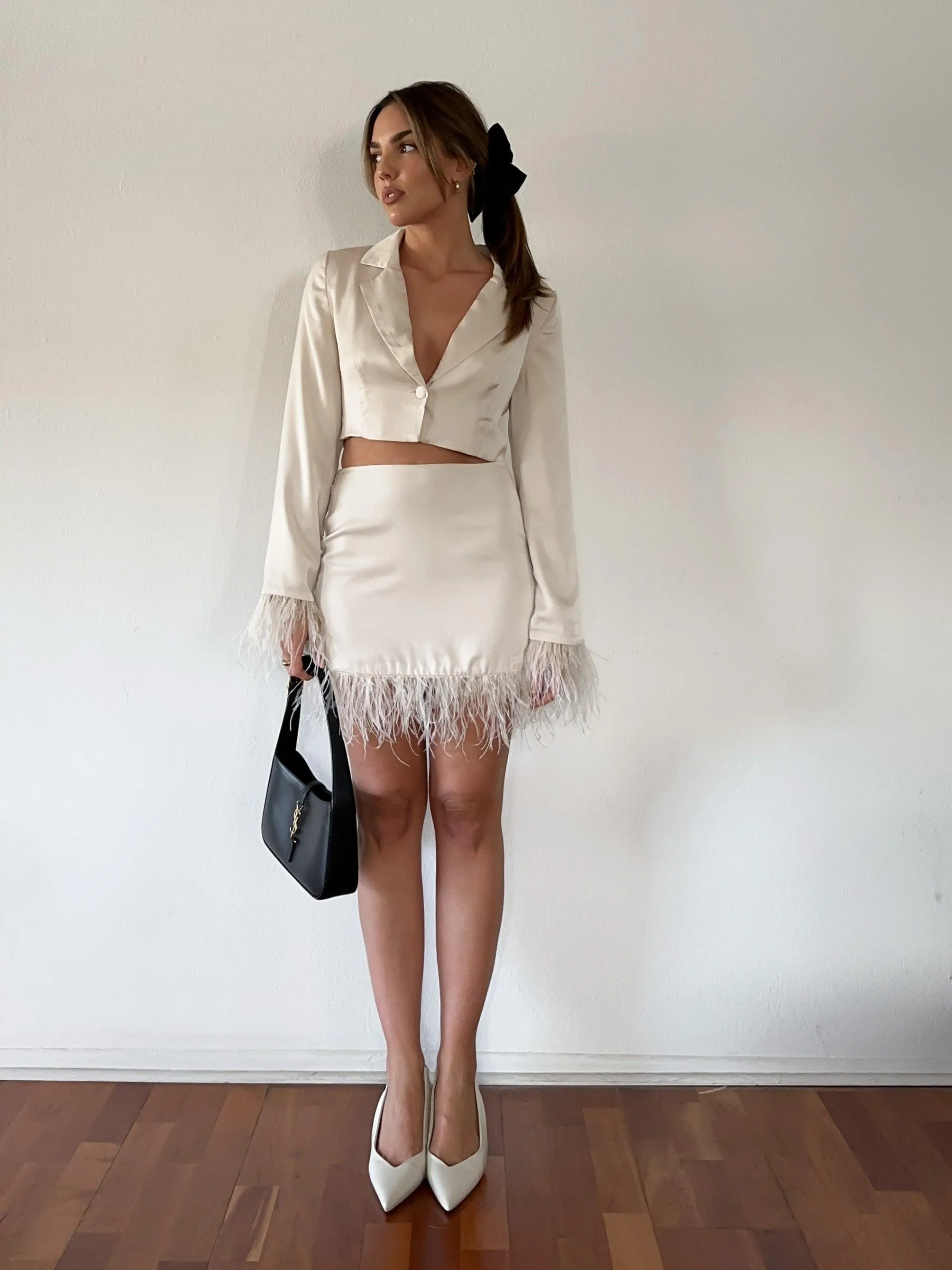 Paris Awaits Crop Shirt - FINAL SALE