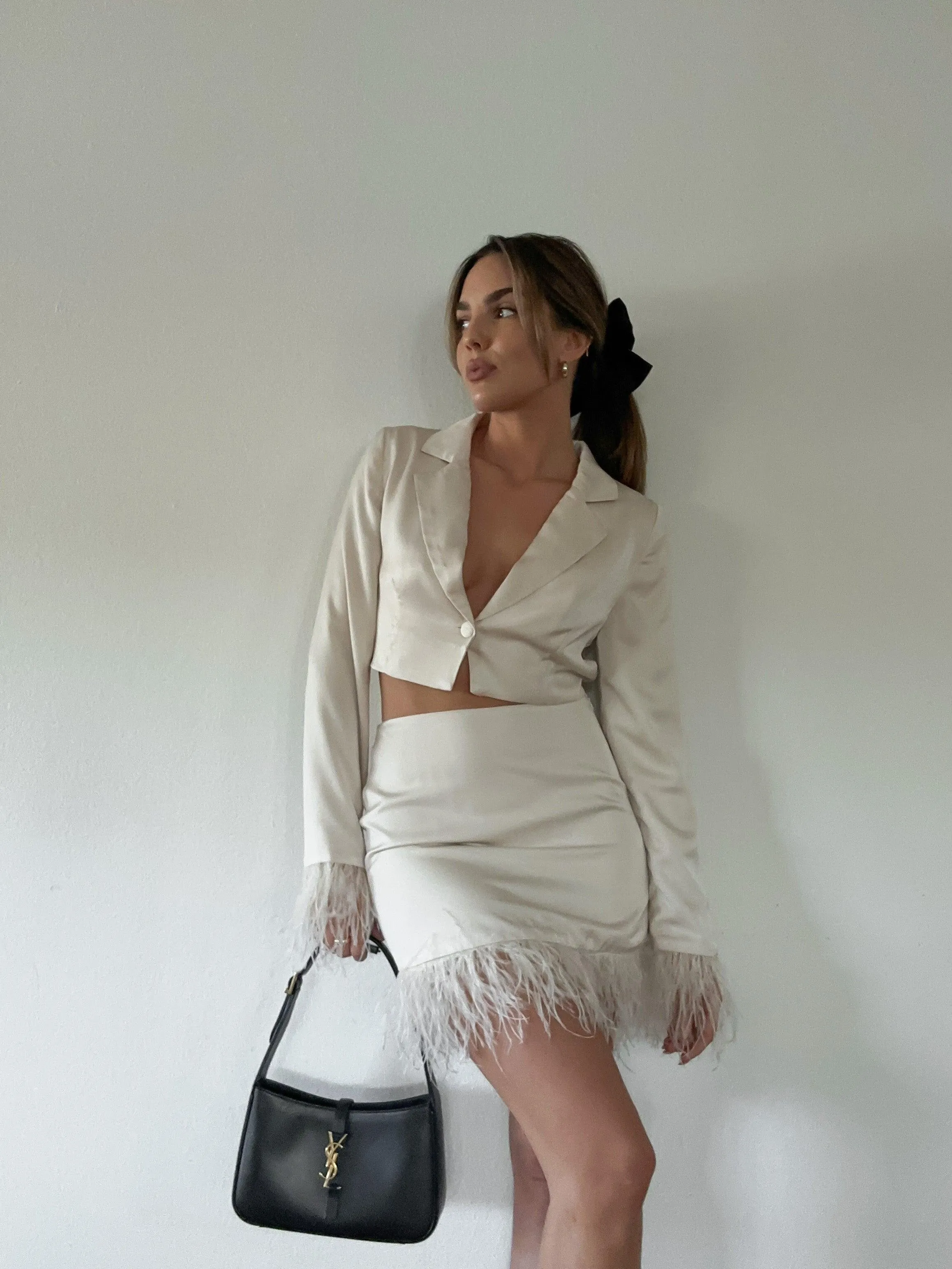 Paris Awaits Crop Shirt - FINAL SALE