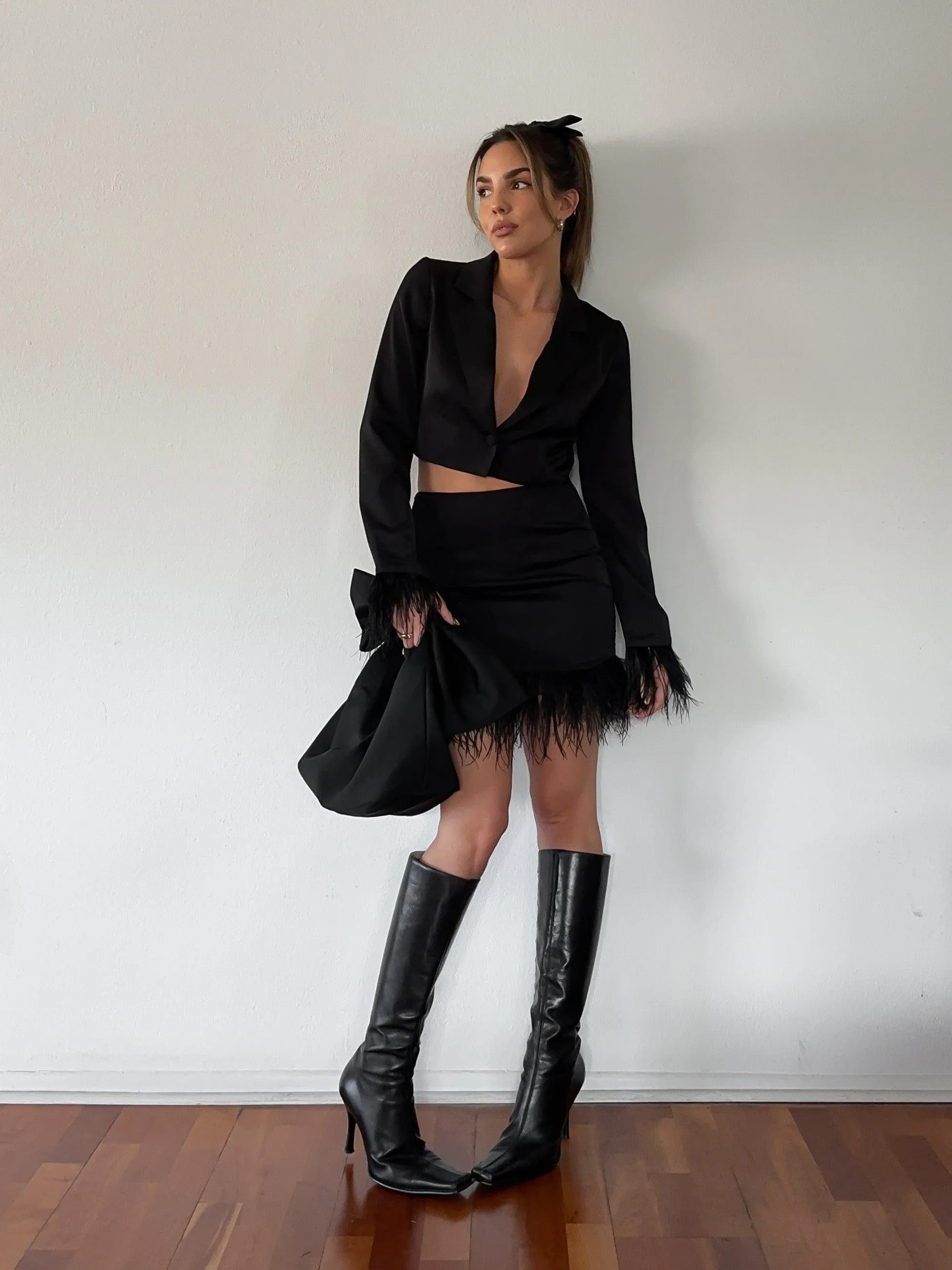 Paris Awaits Crop Shirt - FINAL SALE