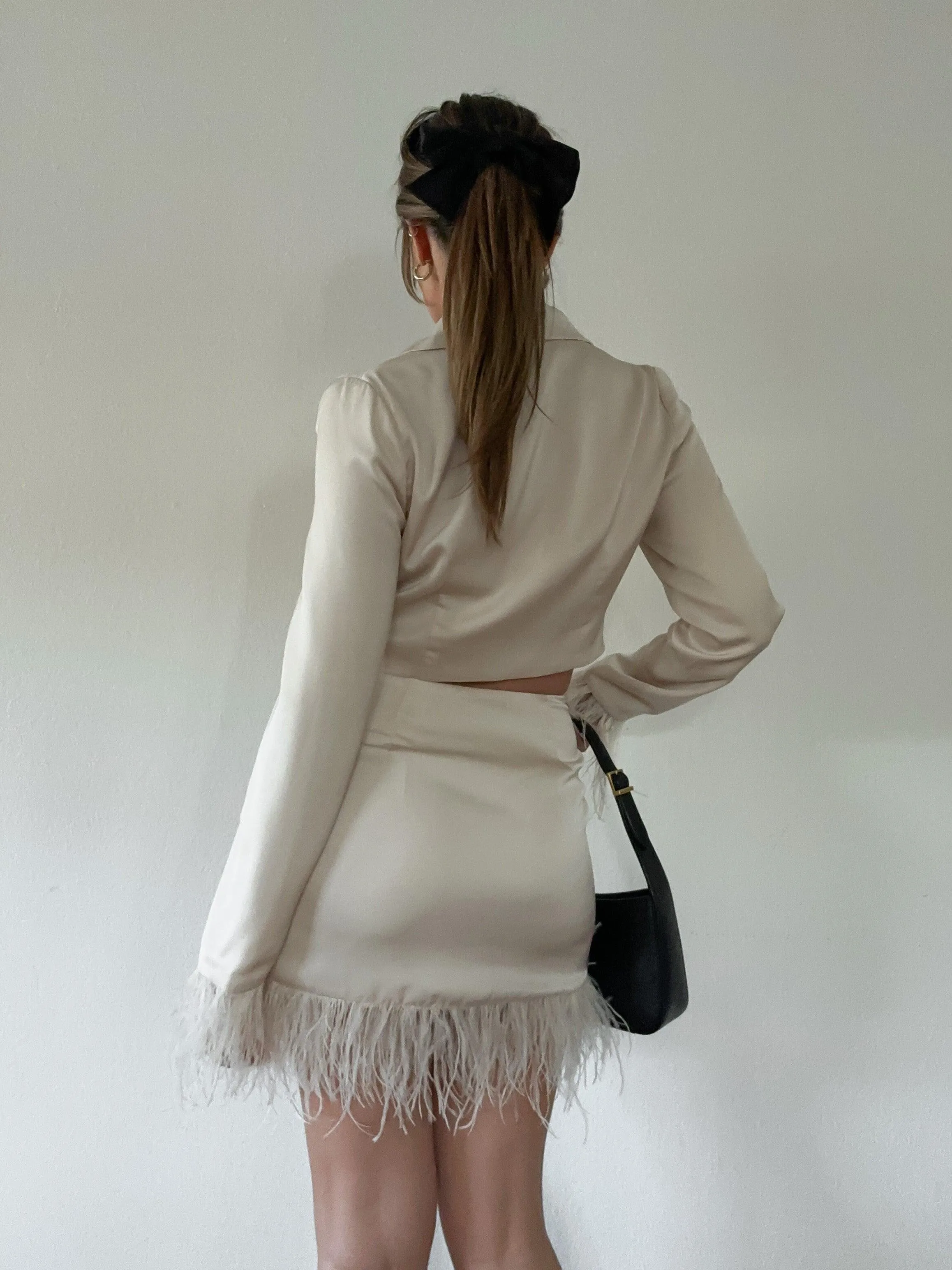 Paris Awaits Crop Shirt - FINAL SALE