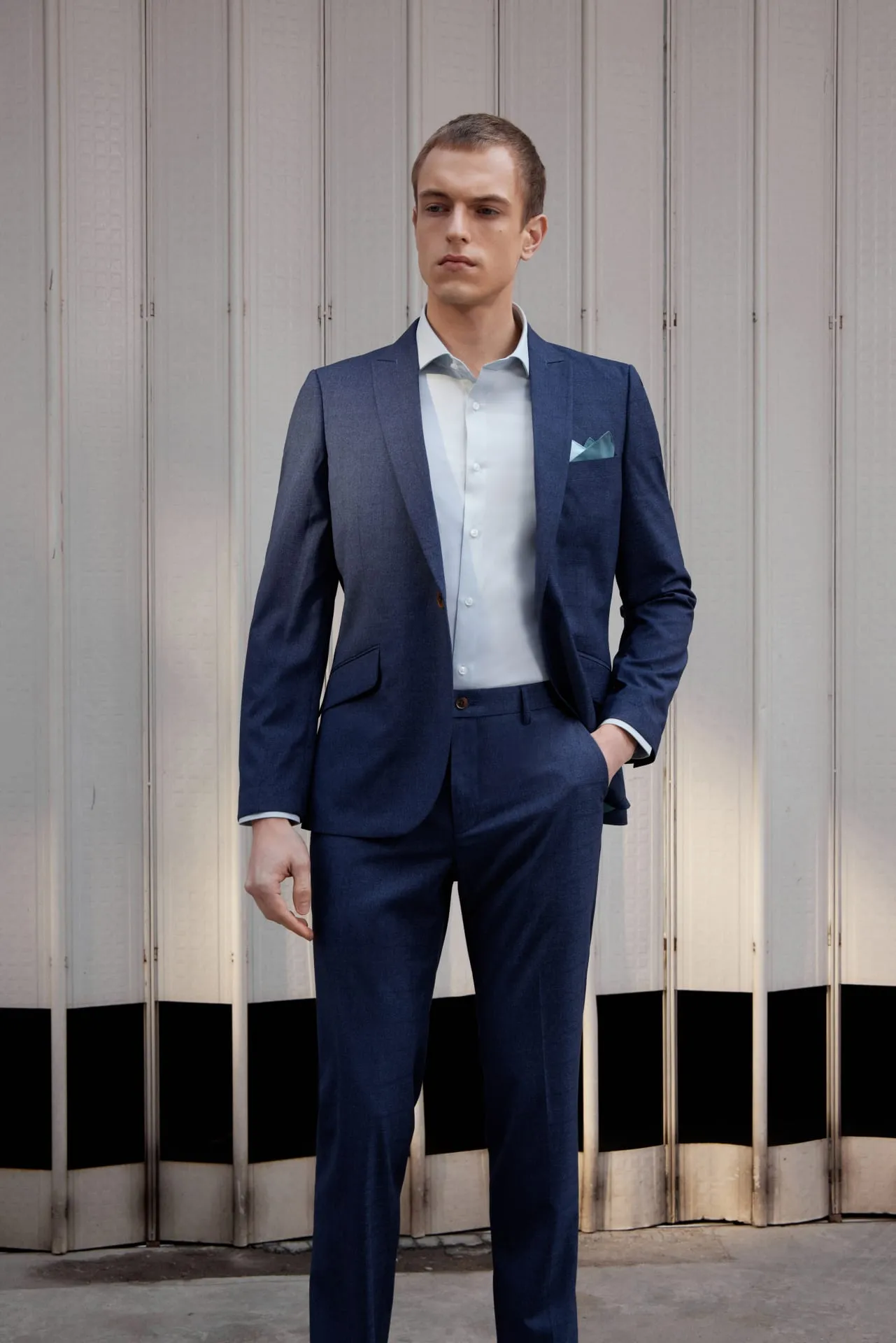 Pattern Suit Poly Rayon Check Suit Blazer