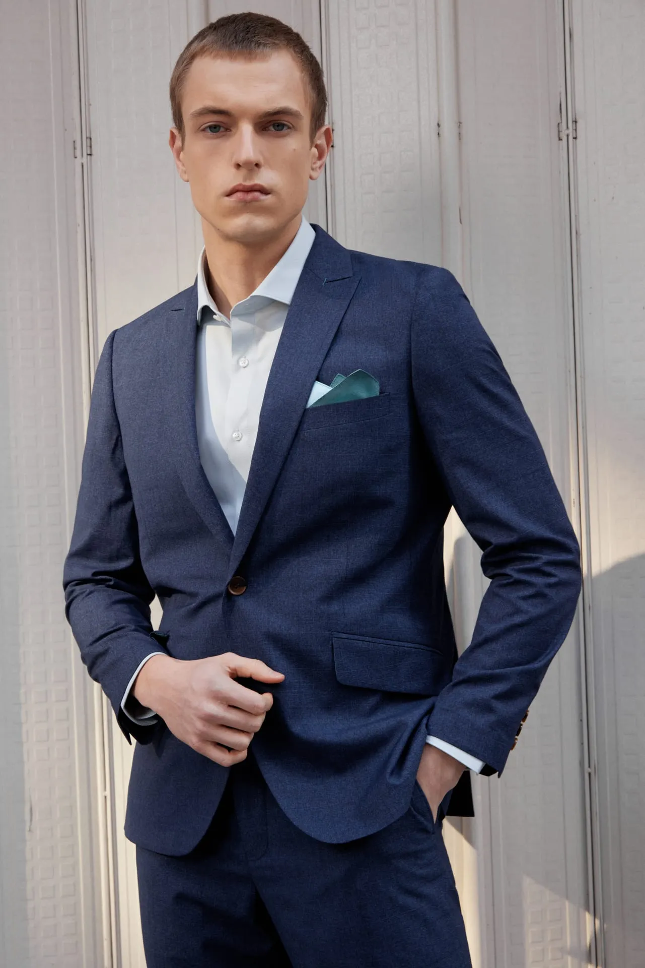 Pattern Suit Poly Rayon Check Suit Blazer