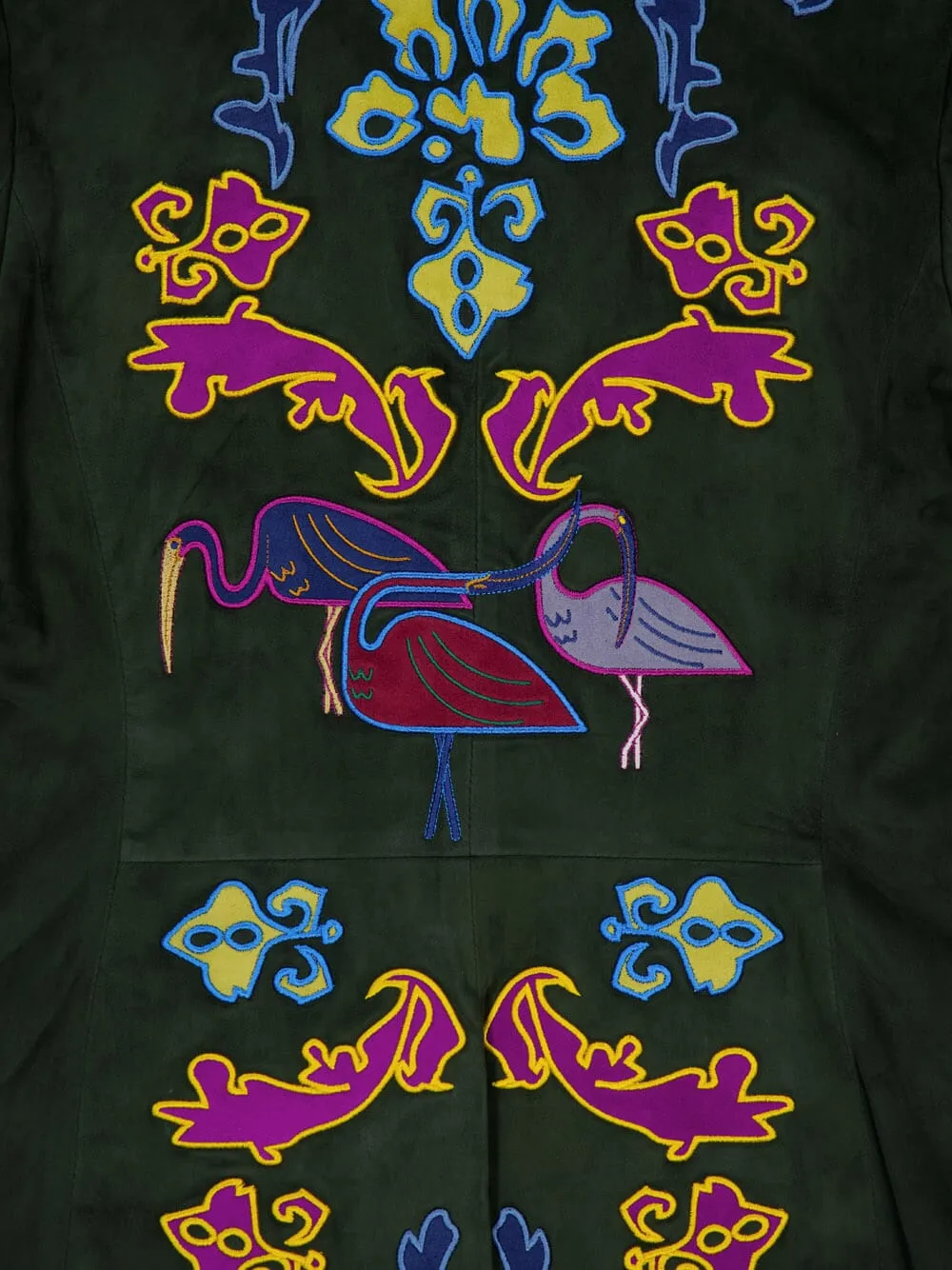 Paula Embroidered Suede Blazer