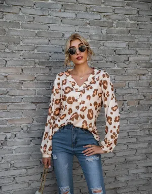 Paula | Leopard Print Blouse - Stylish Women's Top