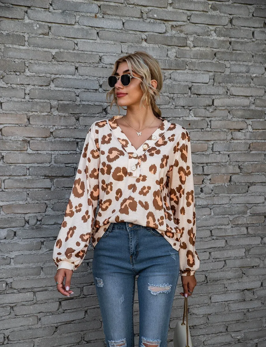 Paula | Leopard Print Blouse - Stylish Women's Top