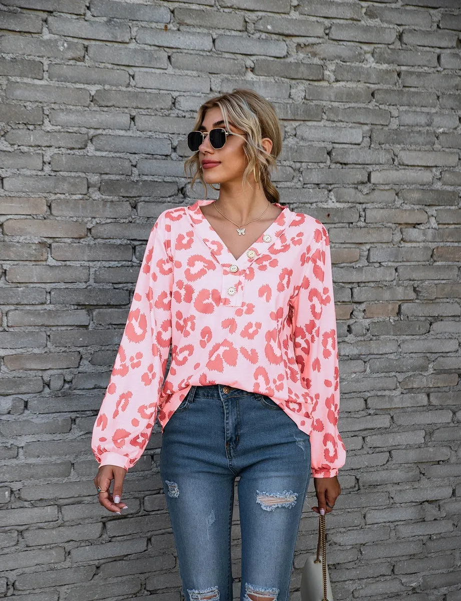 Paula | Leopard Print Blouse - Stylish Women's Top