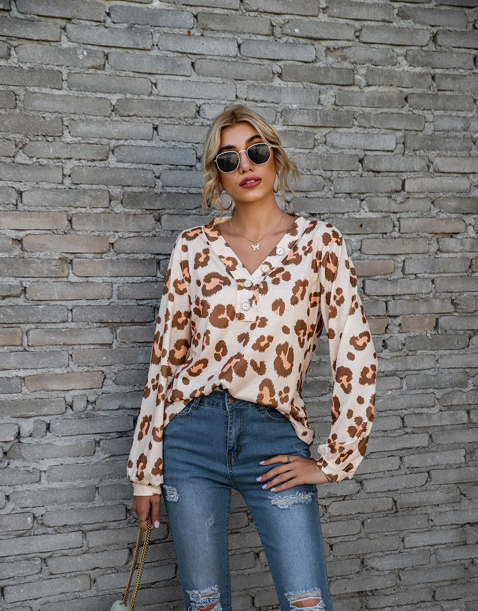Paula | Leopard Print Blouse - Stylish Women's Top