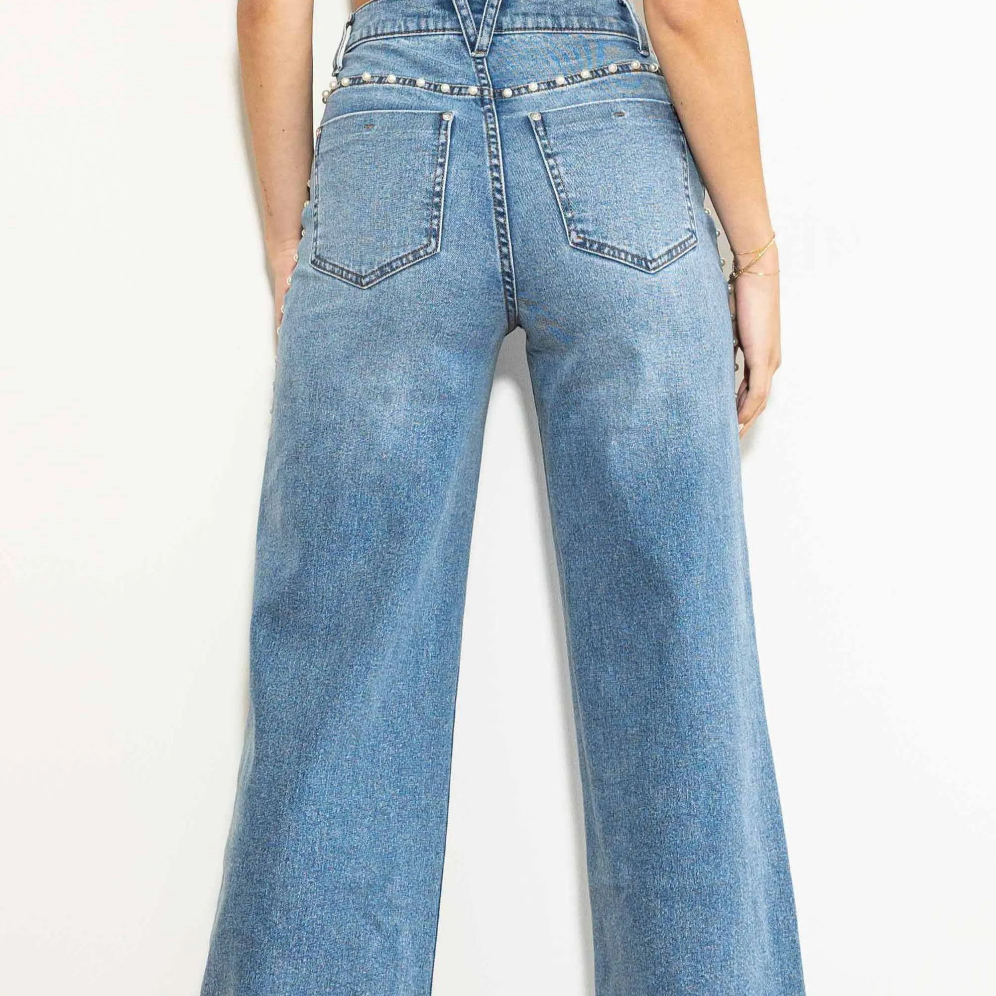 PEARL STUD JEANS