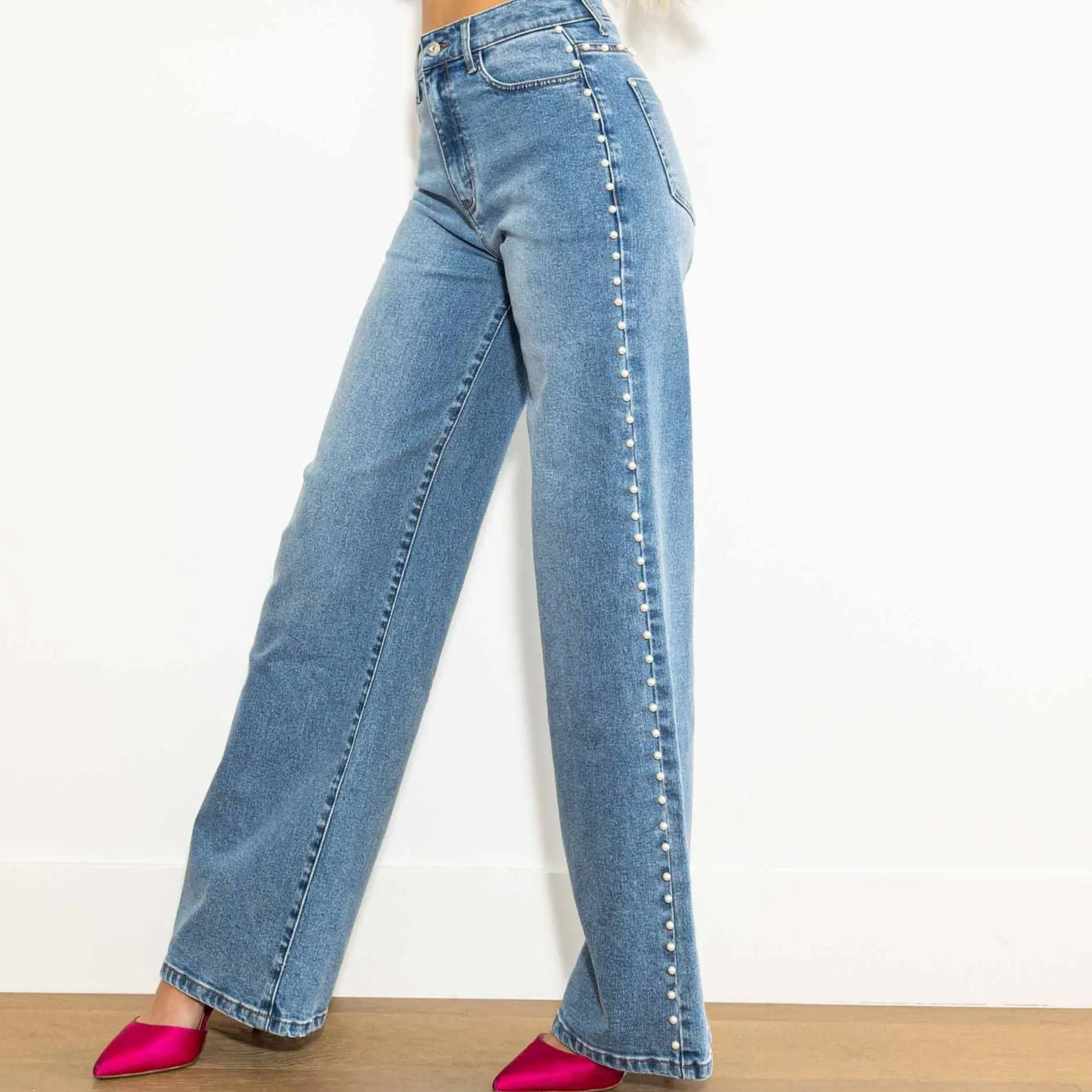 PEARL STUD JEANS