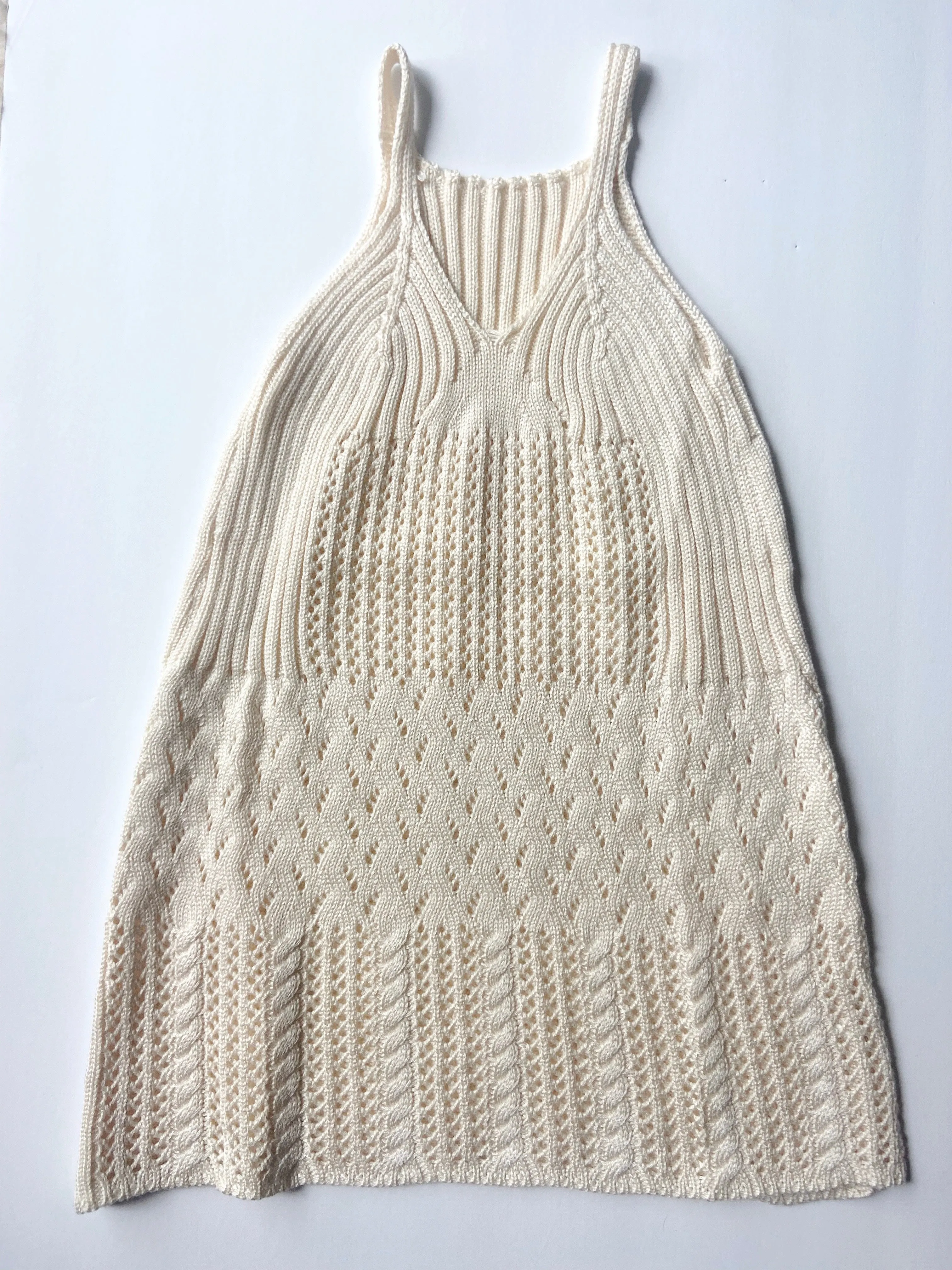 Perfectly Summer Cream Knit Dress