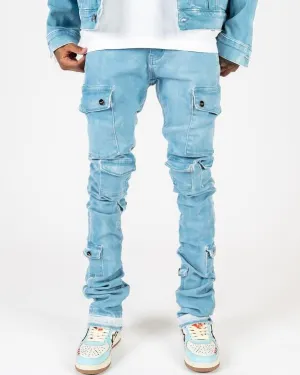 PHEELINGS MY PLEASURE FLARE STACK DENIM (MAYA BLUE)