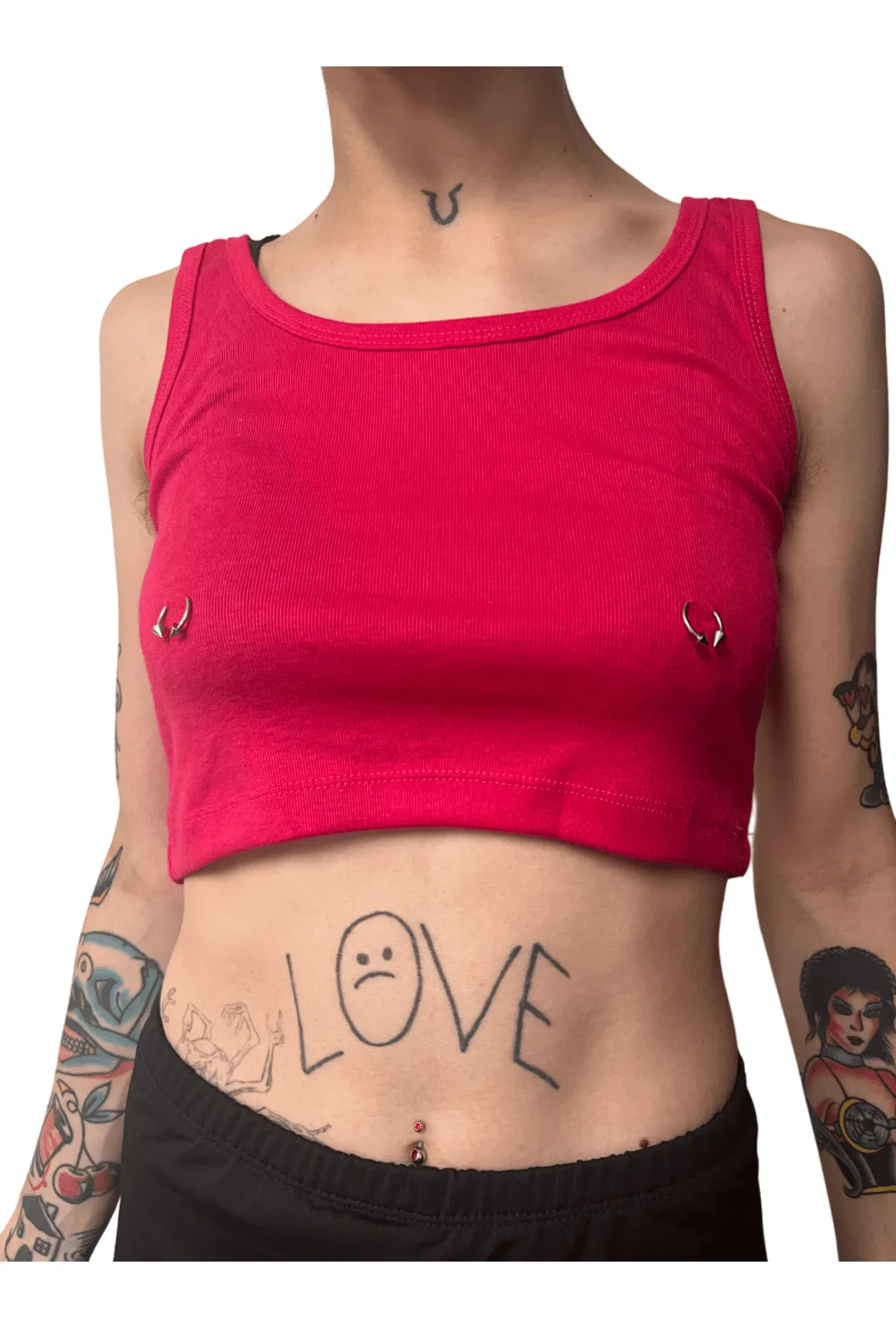 Pierced Crop Singlet