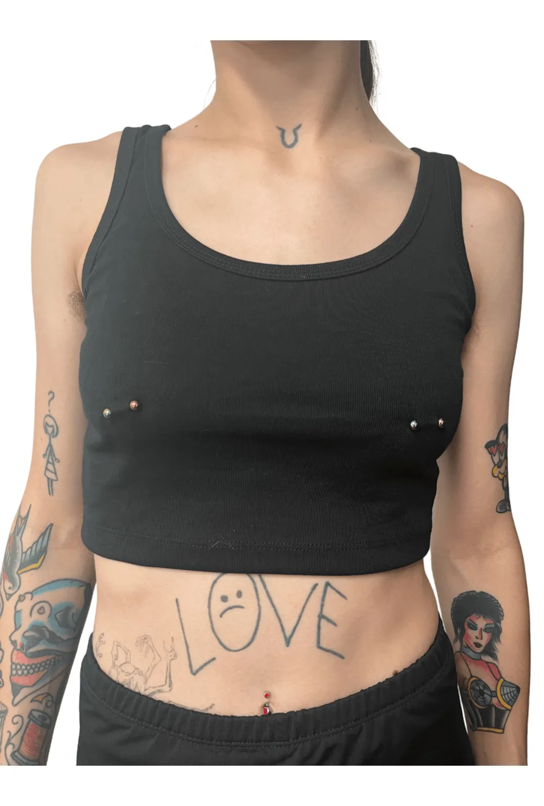 Pierced Crop Singlet