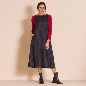 pinstripe pinafore