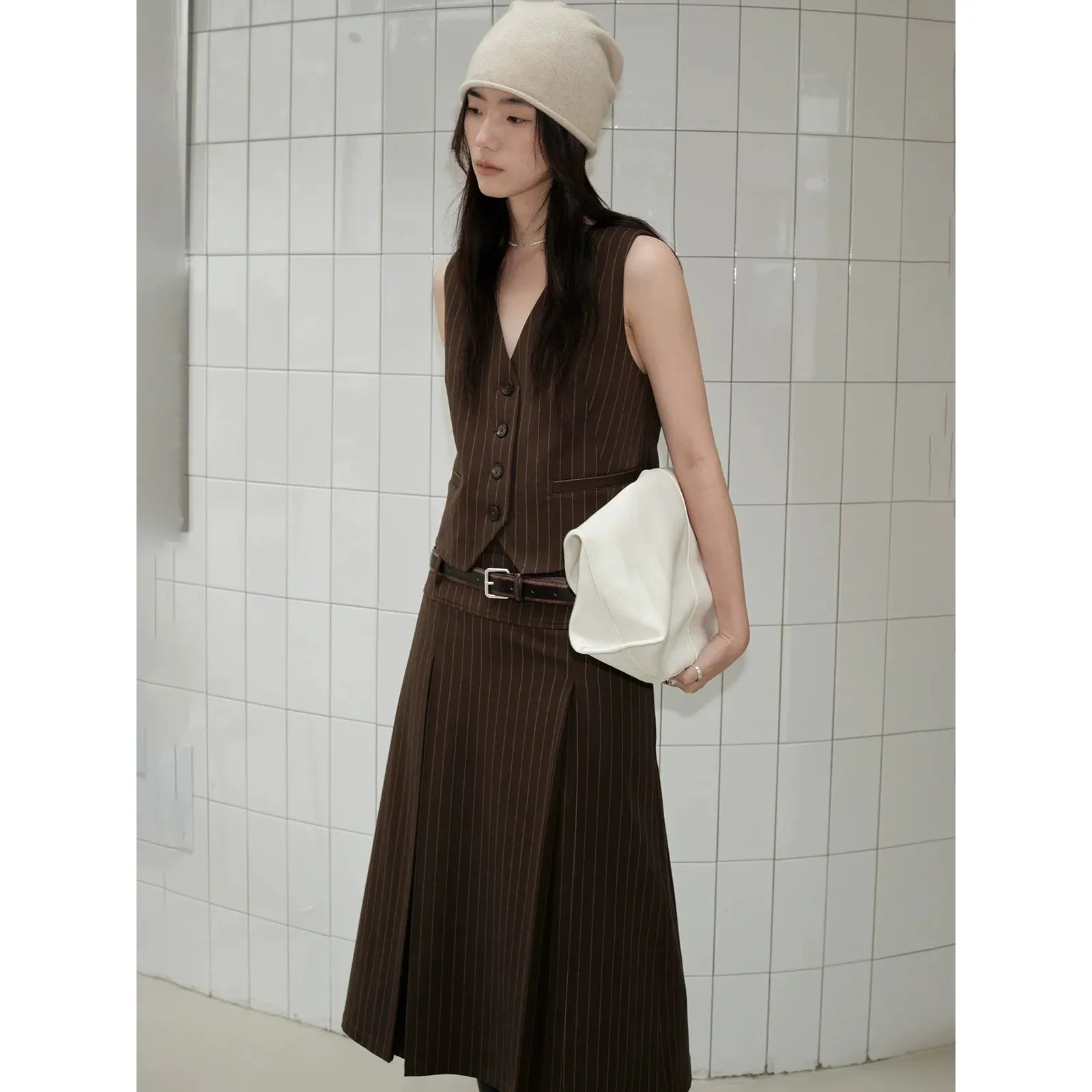 Pinstripe Suit Set