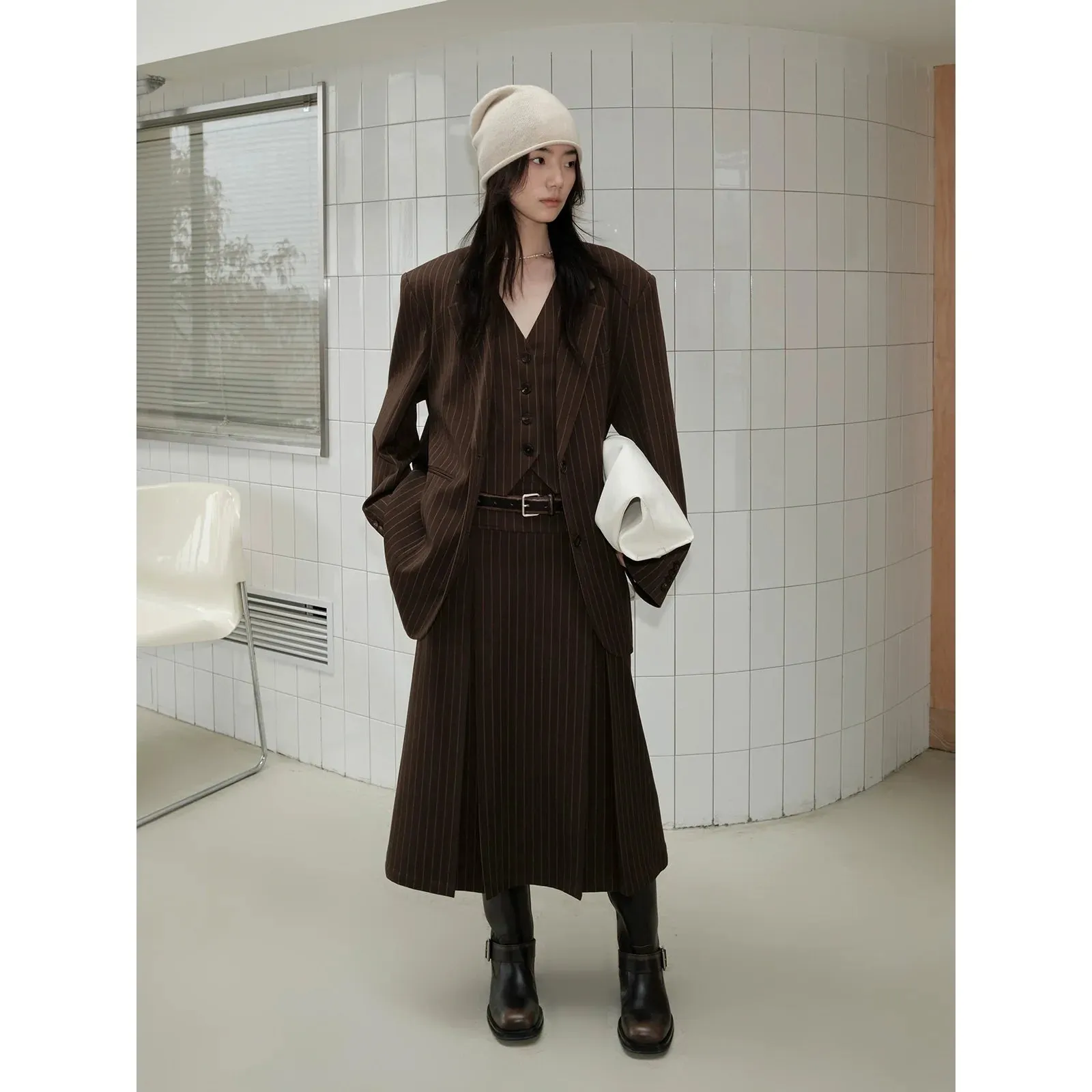 Pinstripe Suit Set