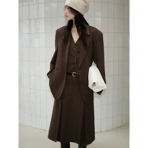Pinstripe Suit Set