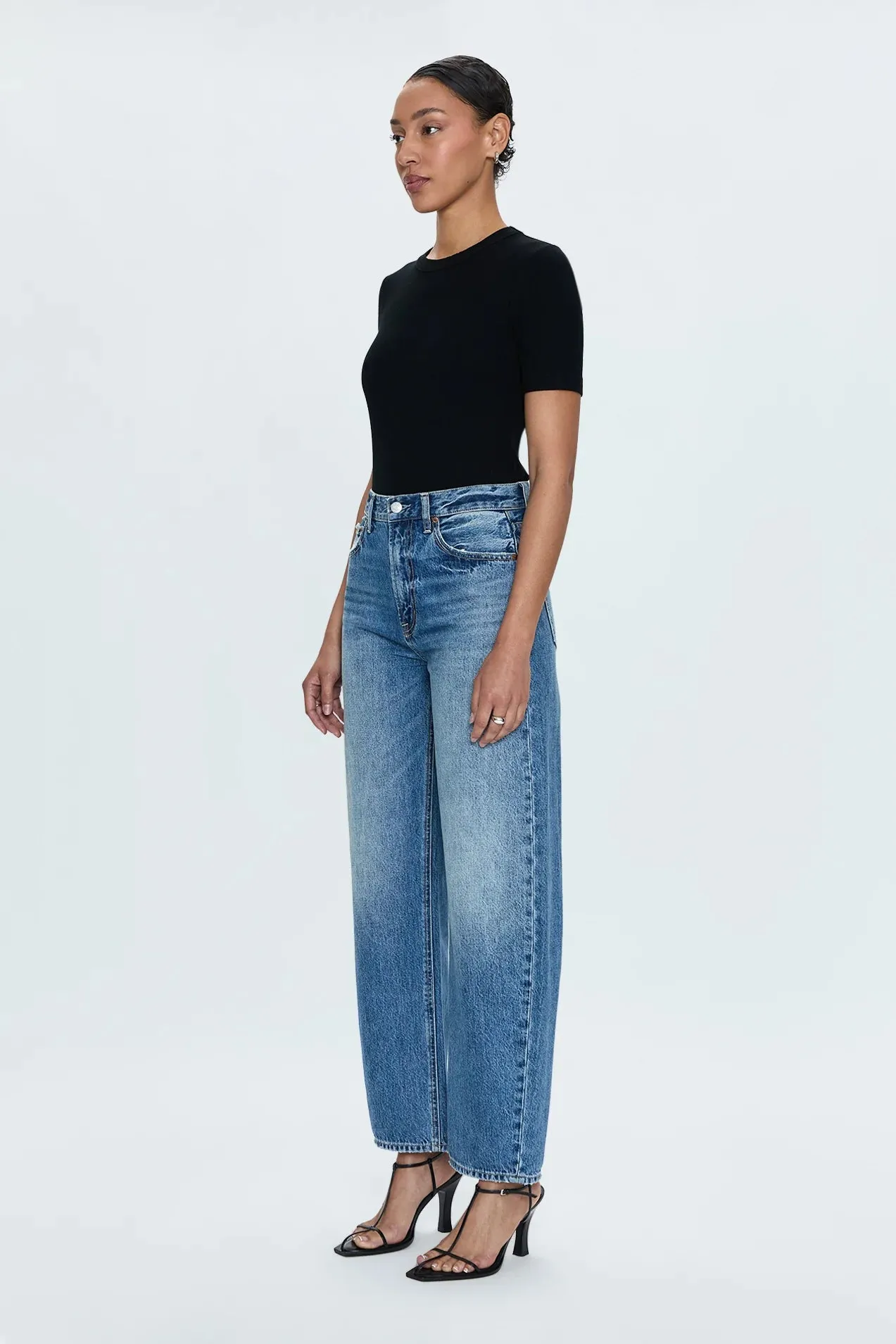 PISTOLA- WOMEN’S WES HIGH RISE BARREL JEANS