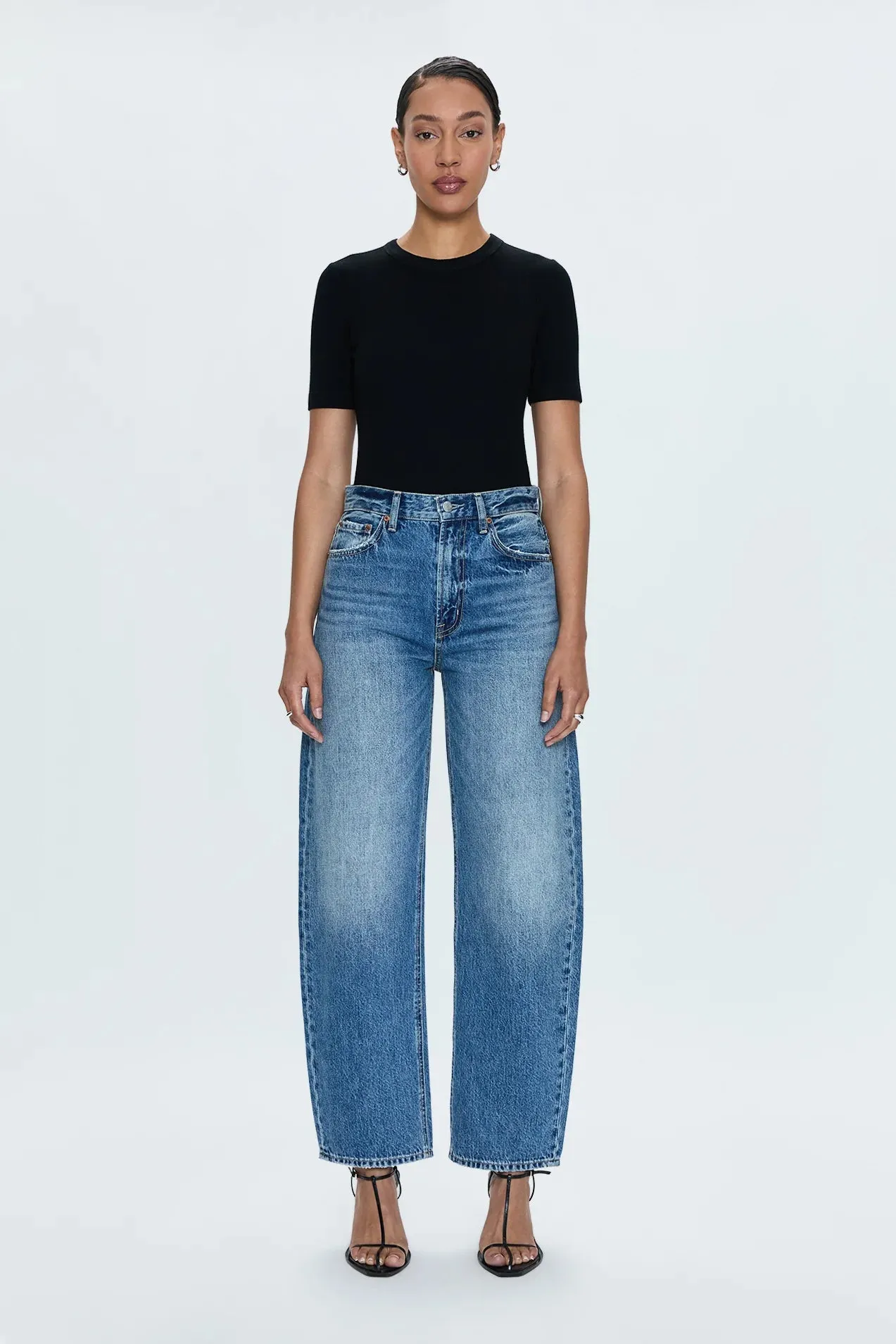 PISTOLA- WOMEN’S WES HIGH RISE BARREL JEANS
