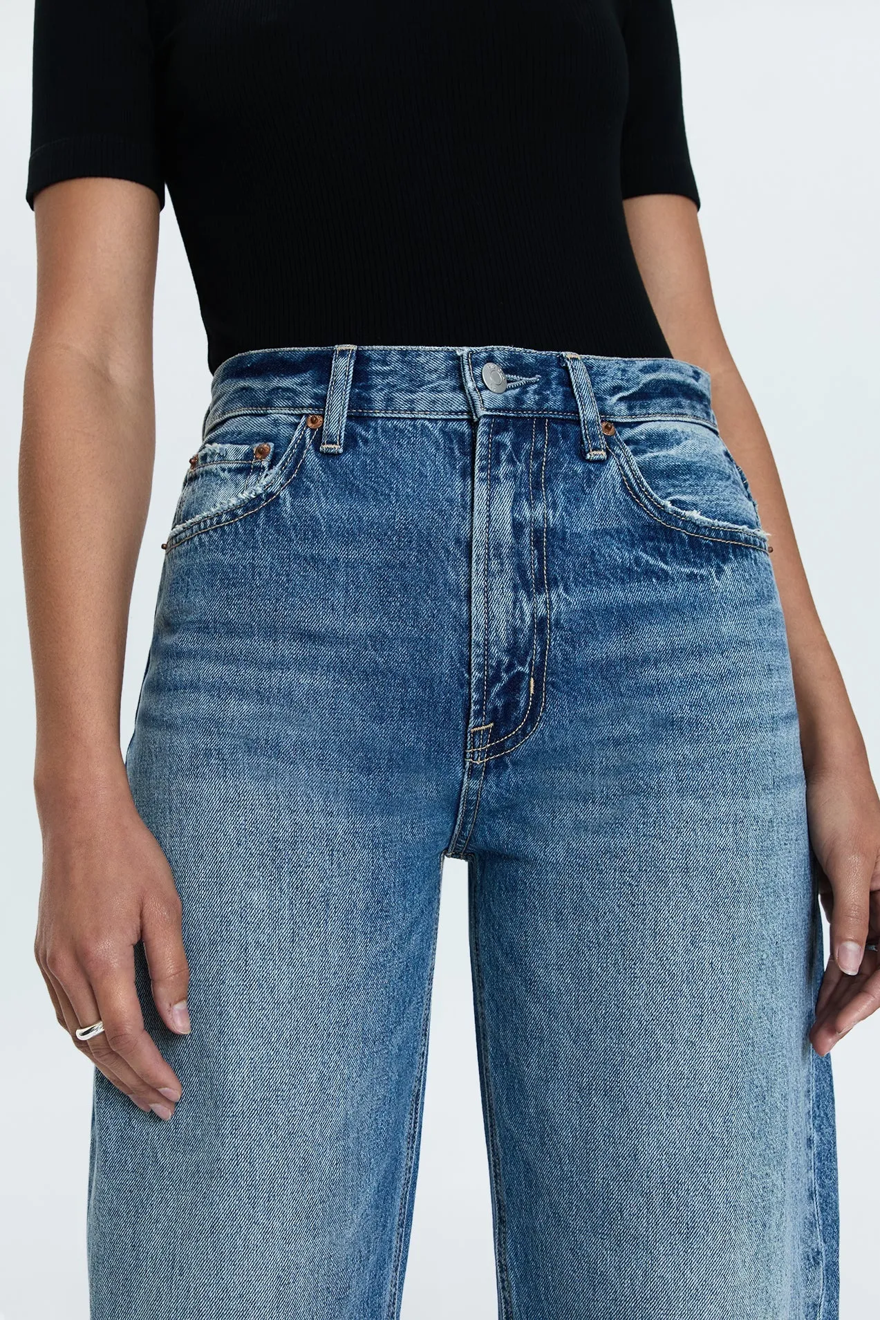 PISTOLA- WOMEN’S WES HIGH RISE BARREL JEANS