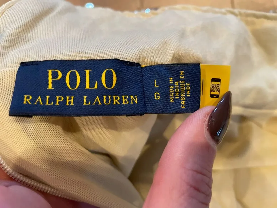 Polo Ralph Lauren Women's Gold Sequin Embellished Turtleneck Sweater – Size Large