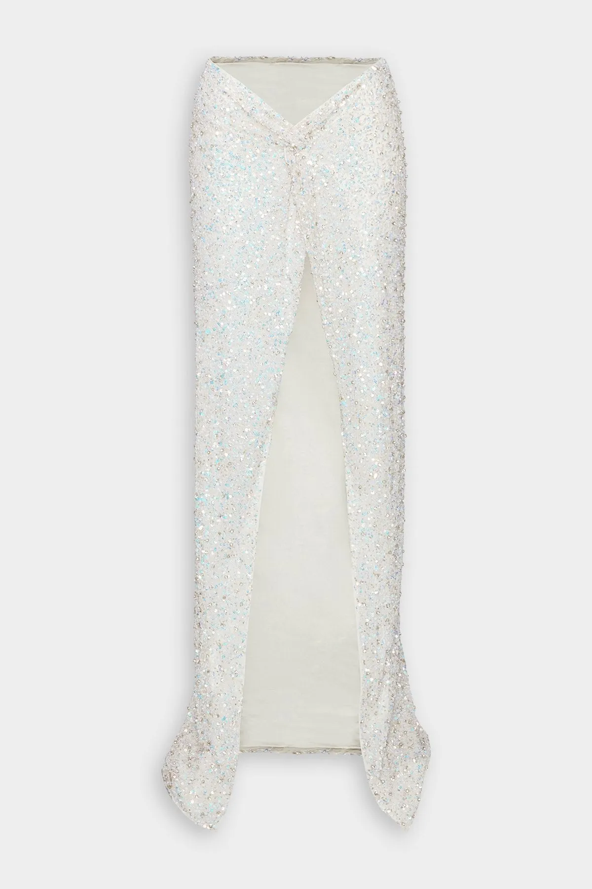 Portina Skirt in Iridescent White