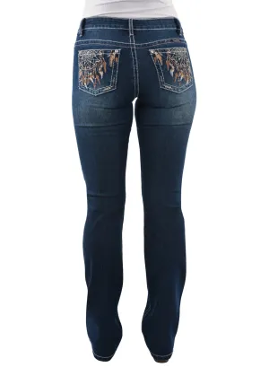 Pure Western Lola Boot Cut  Ladies Jeans Midnight