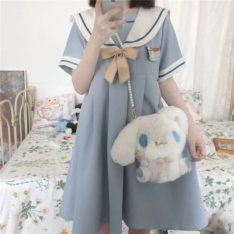 "JK CUTE NAVY COLLAR" DRESS N032506