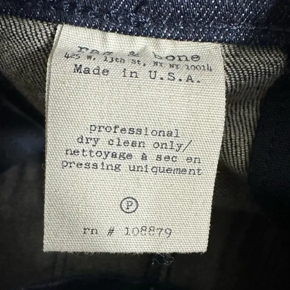 Rag &amp; Bone The Skinny Lamb Leather Panel Jeans Moto