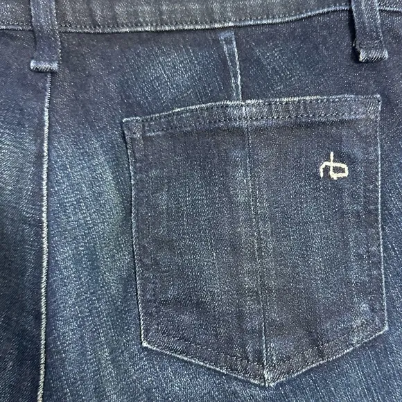 Rag &amp; Bone The Skinny Lamb Leather Panel Jeans Moto